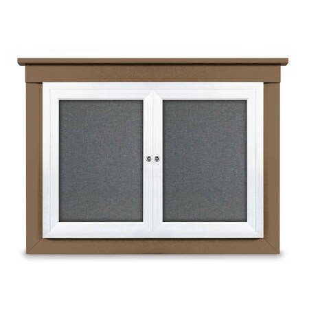 United Visual Products Letterboard, Header, Burgundy UV2620HD-WALNUT-BURGUNVL